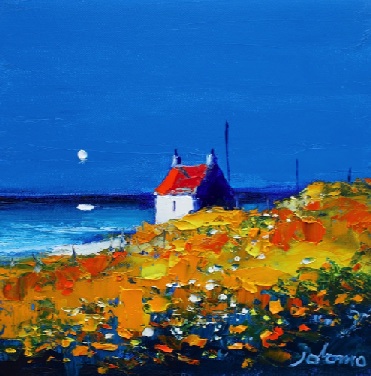 Moon at Pollacher South Uist 12x12 Moon at Pollacher South Uist 12x12
